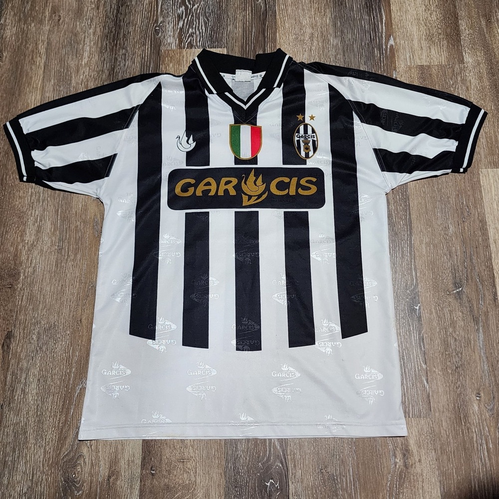 Vintage Garcis Mexico MX Mexican League Soccer Jersey‎ Striped #14 Size Large